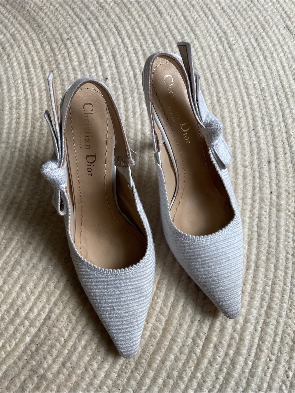 DIOR J'Adior Slingback Pump white Christian DIOR - Picture 7 of 11